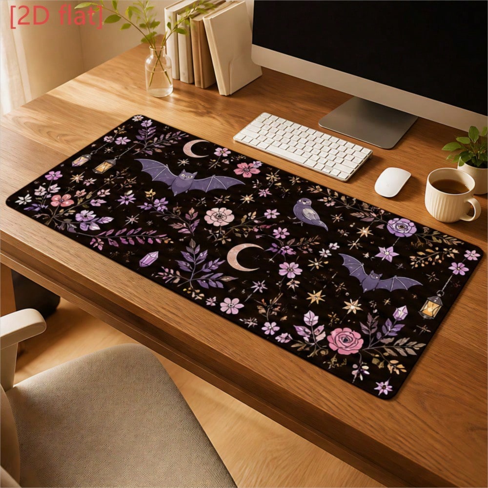 Desk Setup Study - Mouse Pad 2D Flat 1pc Purple