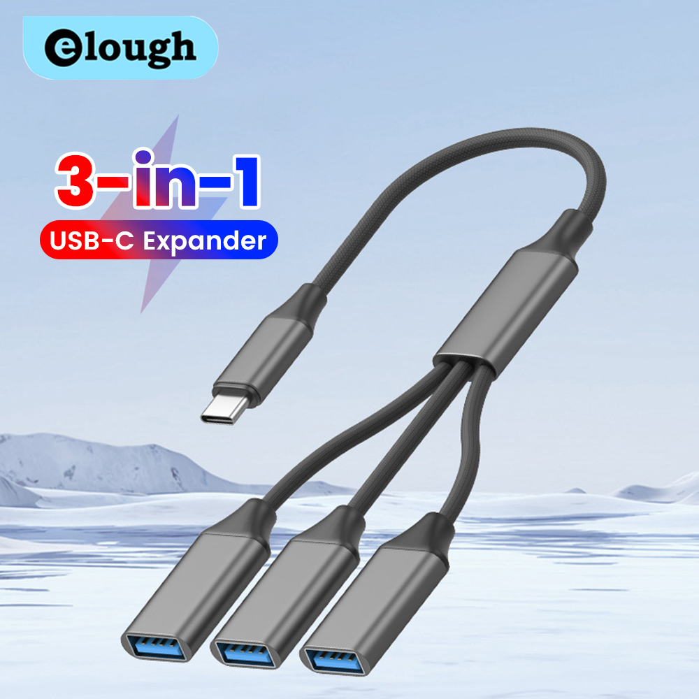 Desk Setup Usb Hub - 3 in 1 USB Splitter Cable