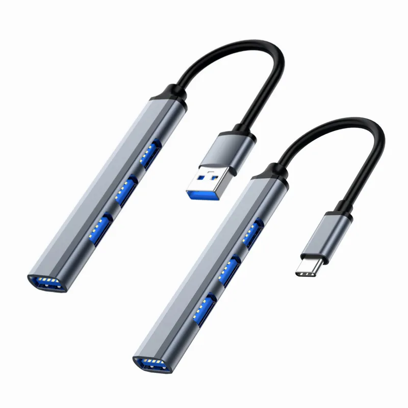 Desk Setup Usb Hub - 4-Port USB-C Hub 3.0/3.1-Multi-Device Splitter OTG