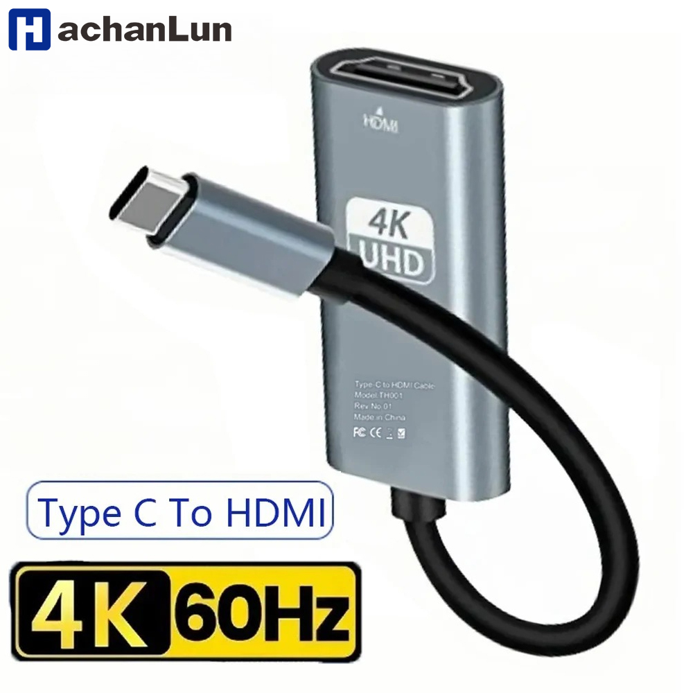 Desk Setup Usb Hub - 4K 60Hz Type C to HDMI