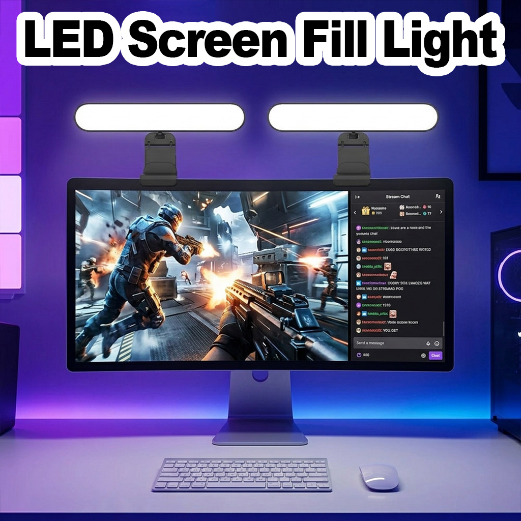 Touch Dimmable LED Screen Lamp - Desk Setup Videos ulasan dan harga