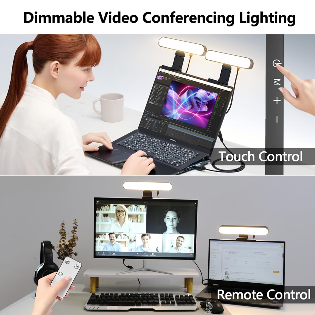 Touch Dimmable LED Screen Lamp - Desk Setup Videos ulasan dan harga
