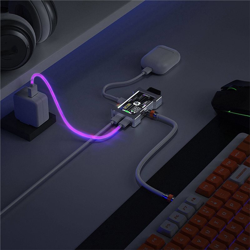 HMLAB ZNEO Gaming USB Hub 2-To - Desk Setup Hub ulasan dan harga