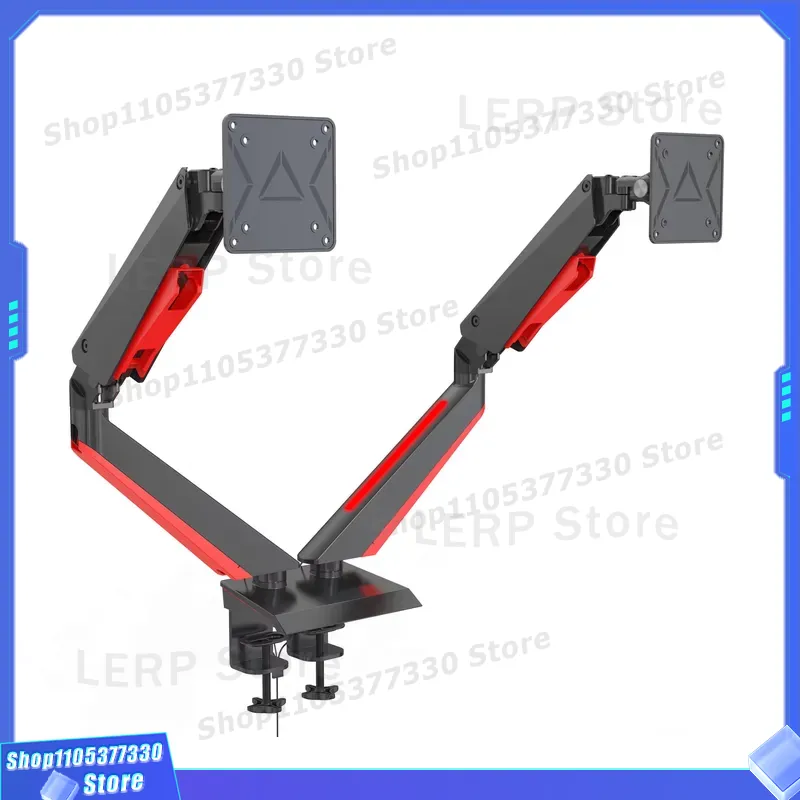 Aluminum Dual Monitor Arm 15 t - Desk Setup Dual Monitor ulasan dan harga