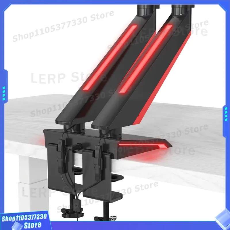 Aluminum Dual Monitor Arm 15 t - Desk Setup Dual Monitor ulasan dan harga
