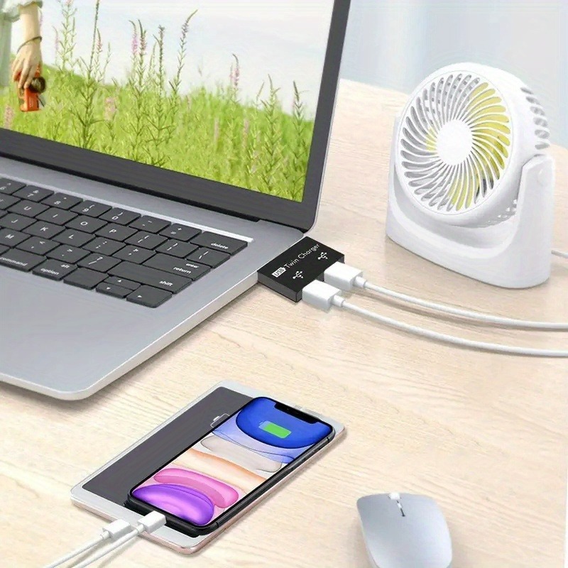 USB2.0 Splitter 1 Male To 2 Po - Desk Setup Usb Hub ulasan dan harga