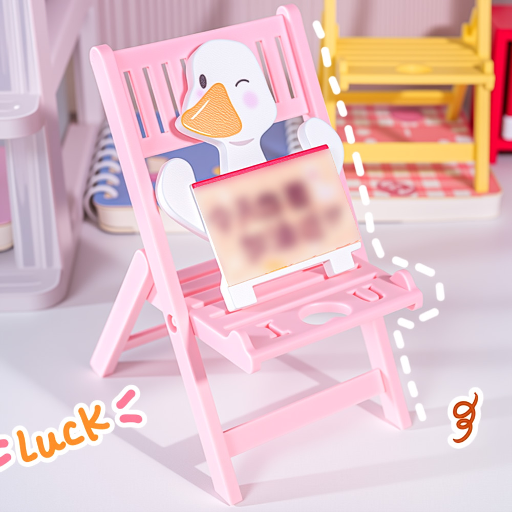 Mini Folding Chair Phone Stand - Desk Setup Videos ulasan dan harga