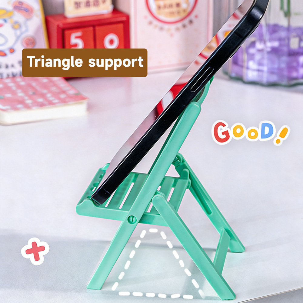 Mini Folding Chair Phone Stand - Desk Setup Videos ulasan dan harga