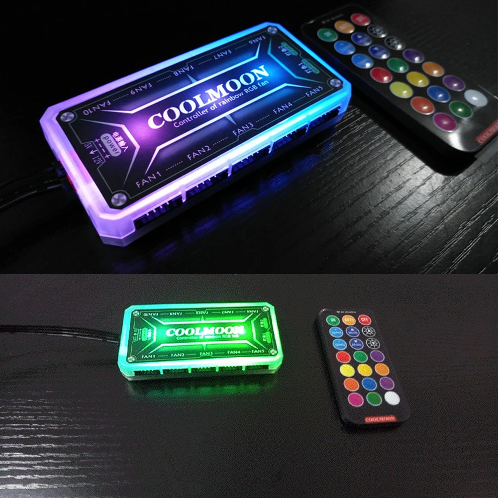 COOLMOON ARGB Controller 12V 5 - Desk Setup Usb Hub ulasan dan harga