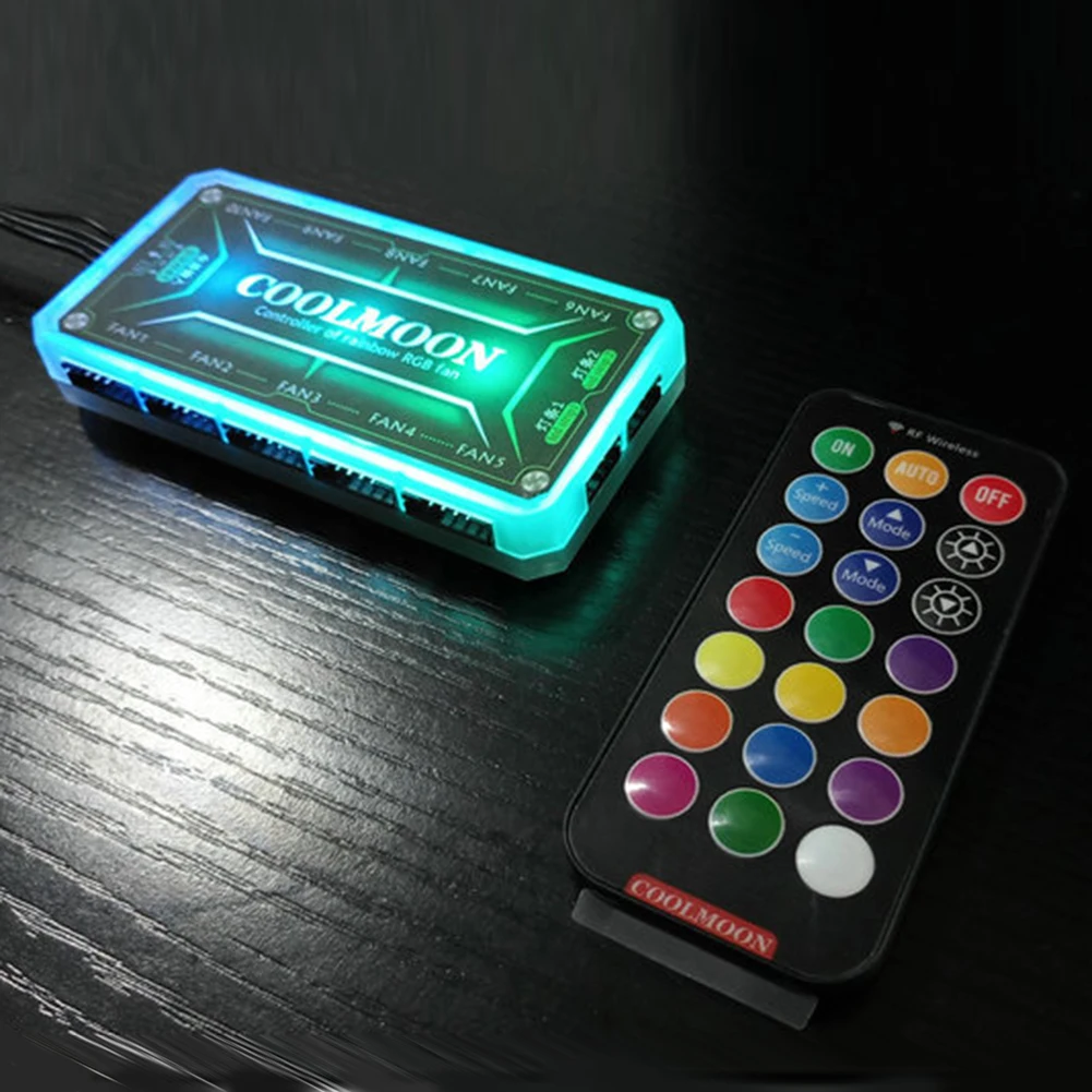 COOLMOON ARGB Controller 12V 5 - Desk Setup Usb Hub ulasan dan harga