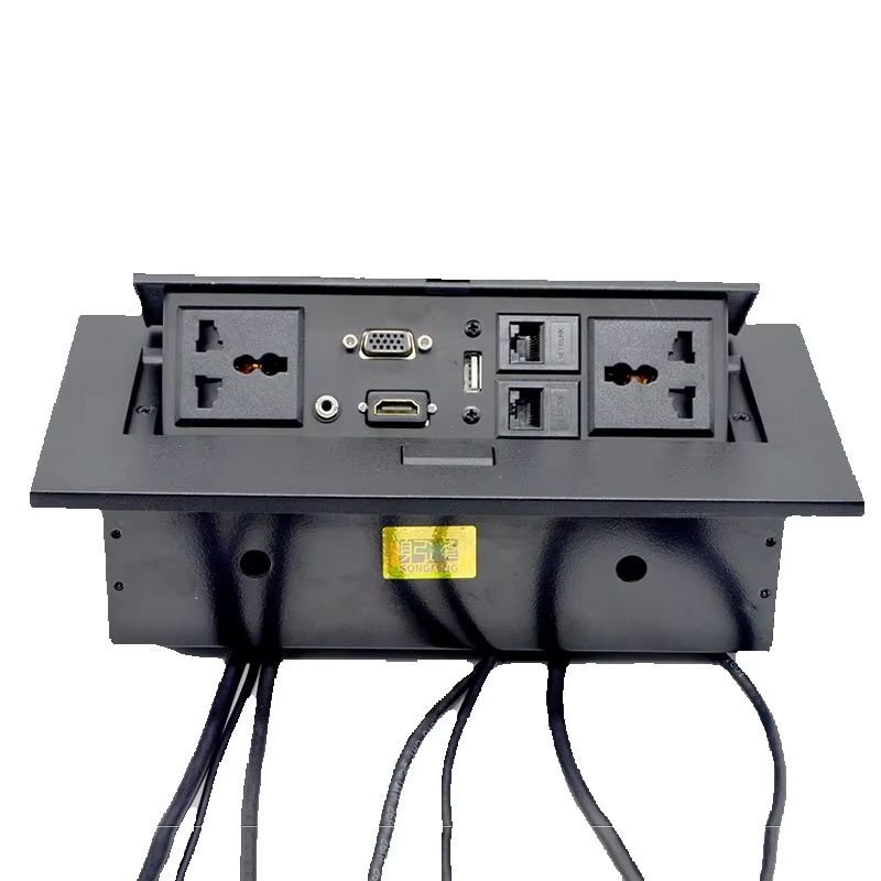 Pop-Up Hidden Socket All-in-On - Desk Setup Hub ulasan dan harga