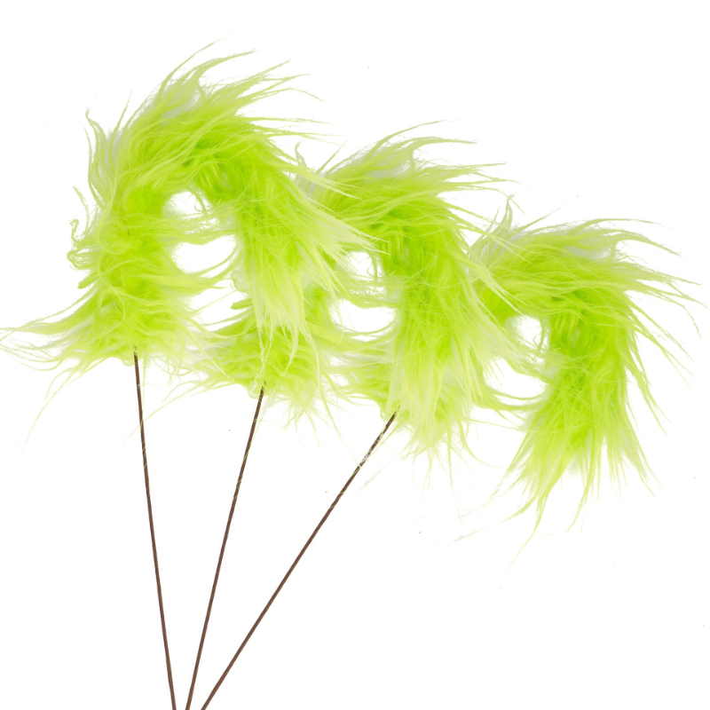 Fluffy Green Grinch Twig Picks - Desk Setup Green ulasan dan harga