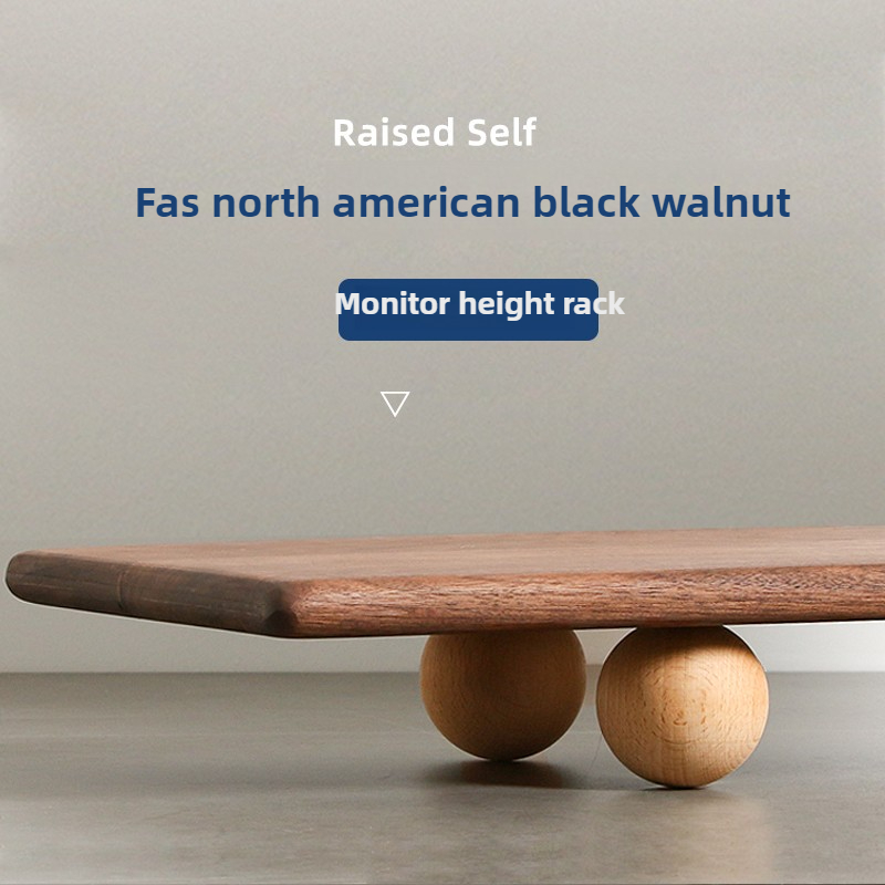 Natural Wood Desktop Riser Dua - Desk Setup Dual Monitor ulasan dan harga