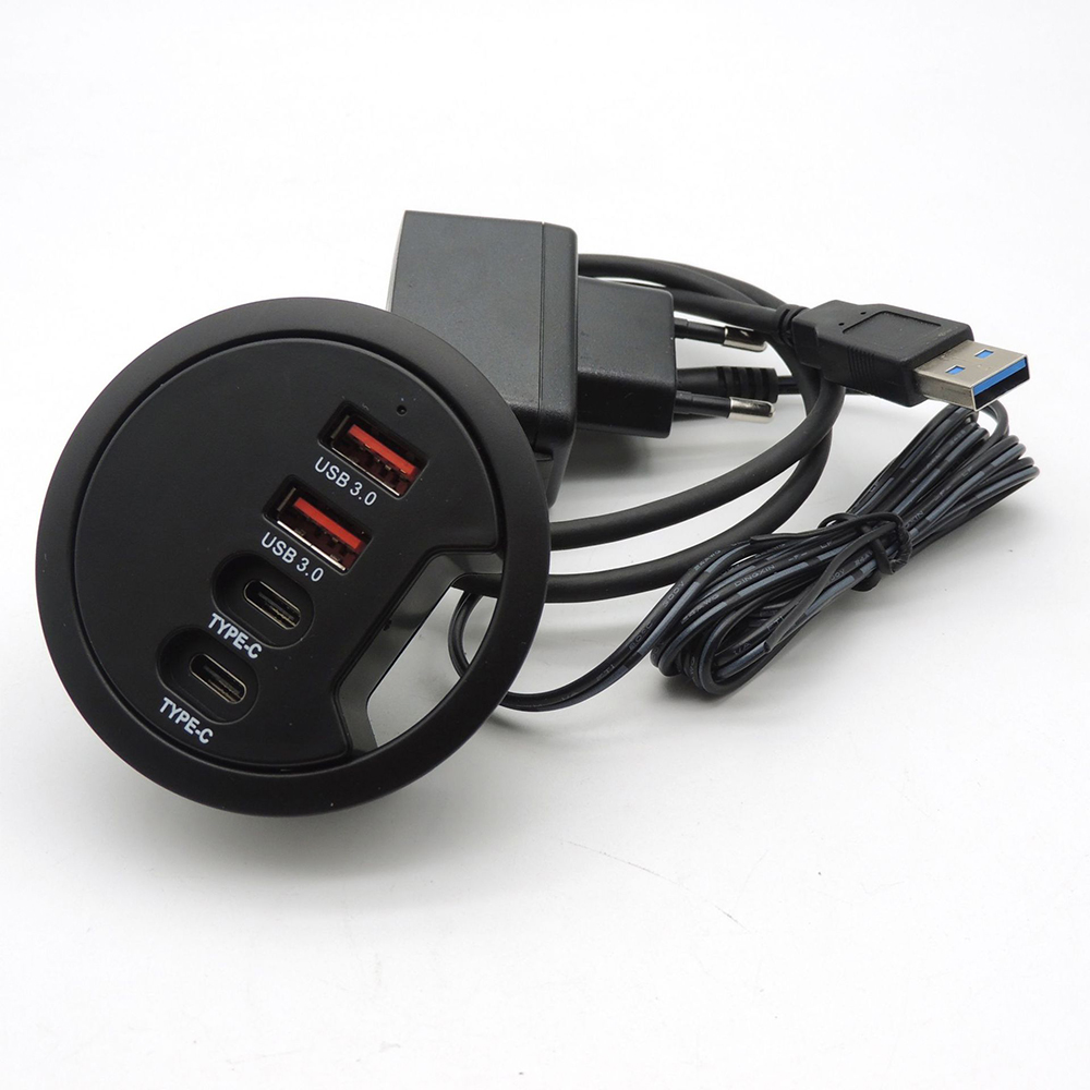 USB Desk Hub USB3.0 HUB With 2 - Desk Setup Hub ulasan dan harga