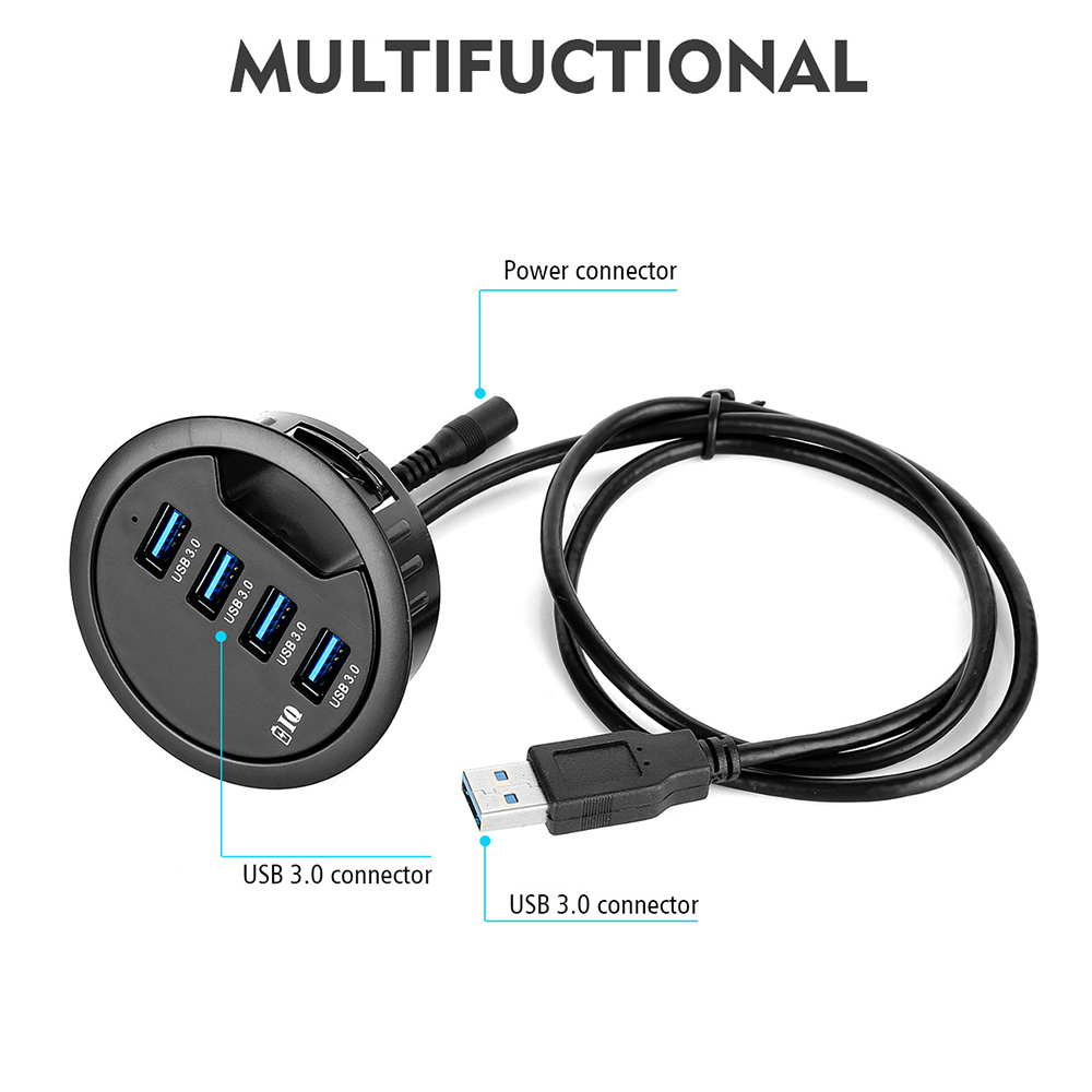 USB Desk Hub USB3.0 HUB With 2 - Desk Setup Hub ulasan dan harga