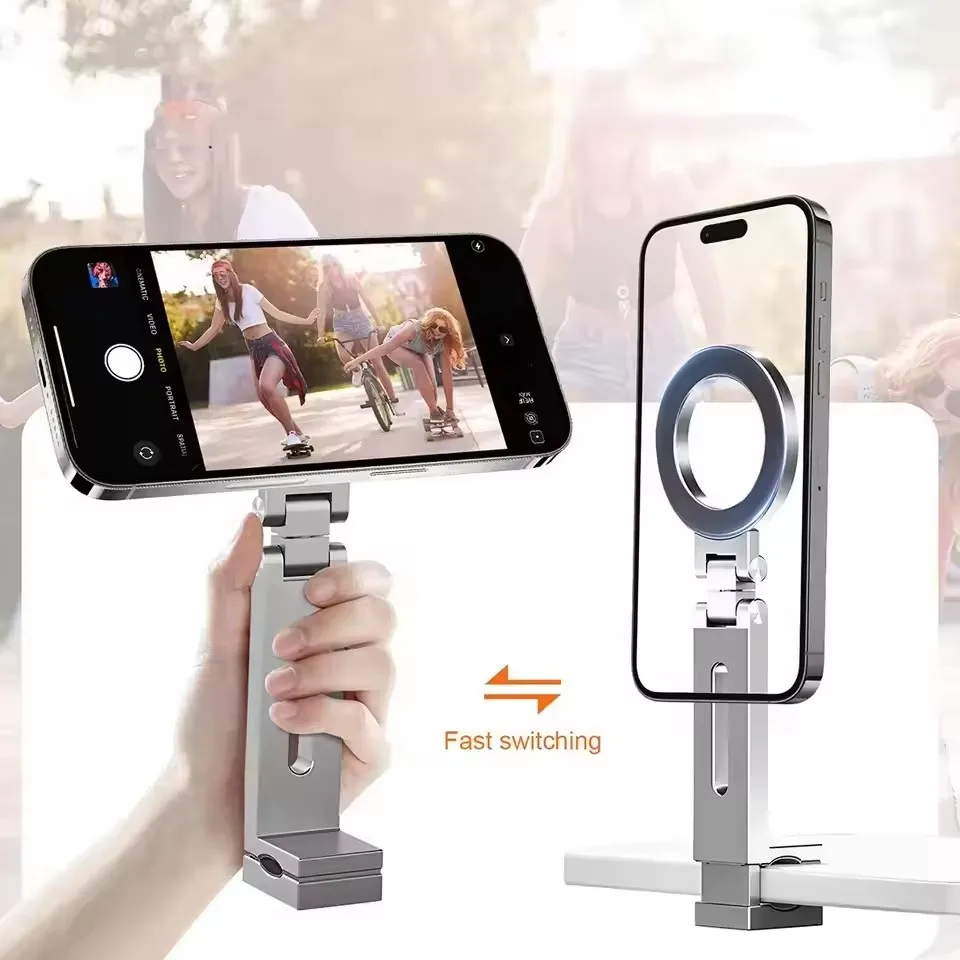 Magnetic Selfie Phone Holder T - Desk Setup Essentials ulasan dan harga