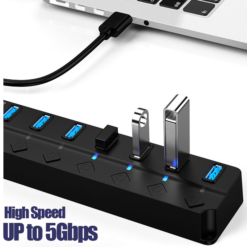 USB Hub USB 3.0 Power Adapter  - Desk Setup Usb Hub ulasan dan harga