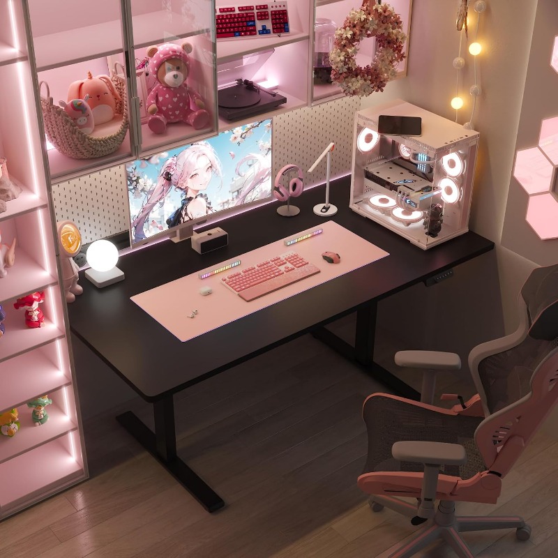 FLEXISPOT Electric Standing De - Desk Setup Dual Monitor ulasan dan harga