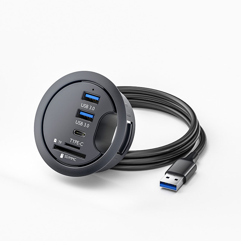 USB HUB 3.0 Mount In Desk Dock - Desk Setup Hub ulasan dan harga