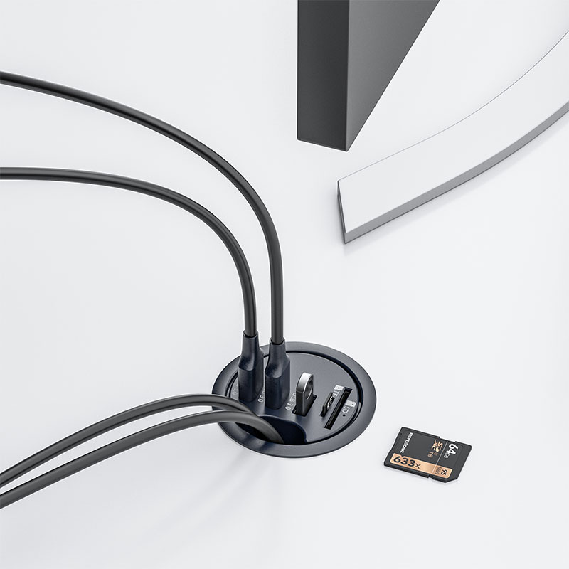 USB HUB 3.0 Mount In Desk Dock - Desk Setup Hub ulasan dan harga