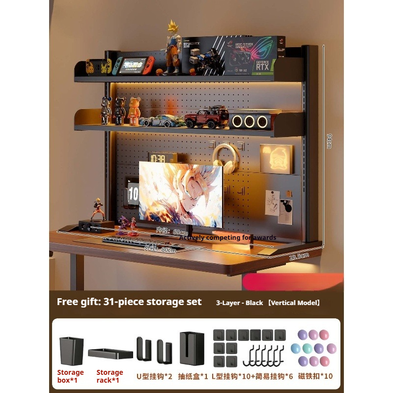Clamp on Desk Shelf with Pegbo - Desk Setup Study ulasan dan harga
