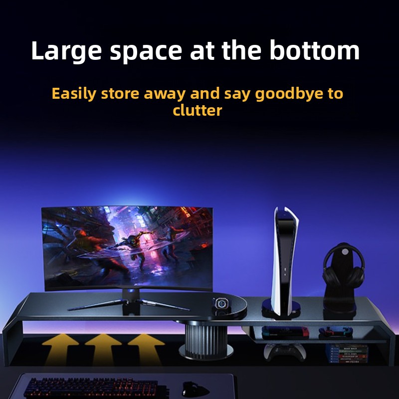 Gaming Dual Monitor Stand Offi - Desk Setup Dual Monitor ulasan dan harga