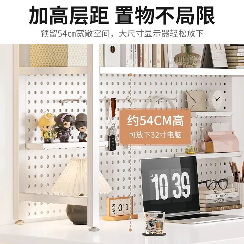 Table Hole Board Shelf Study T - Desk Setup Study ulasan dan harga