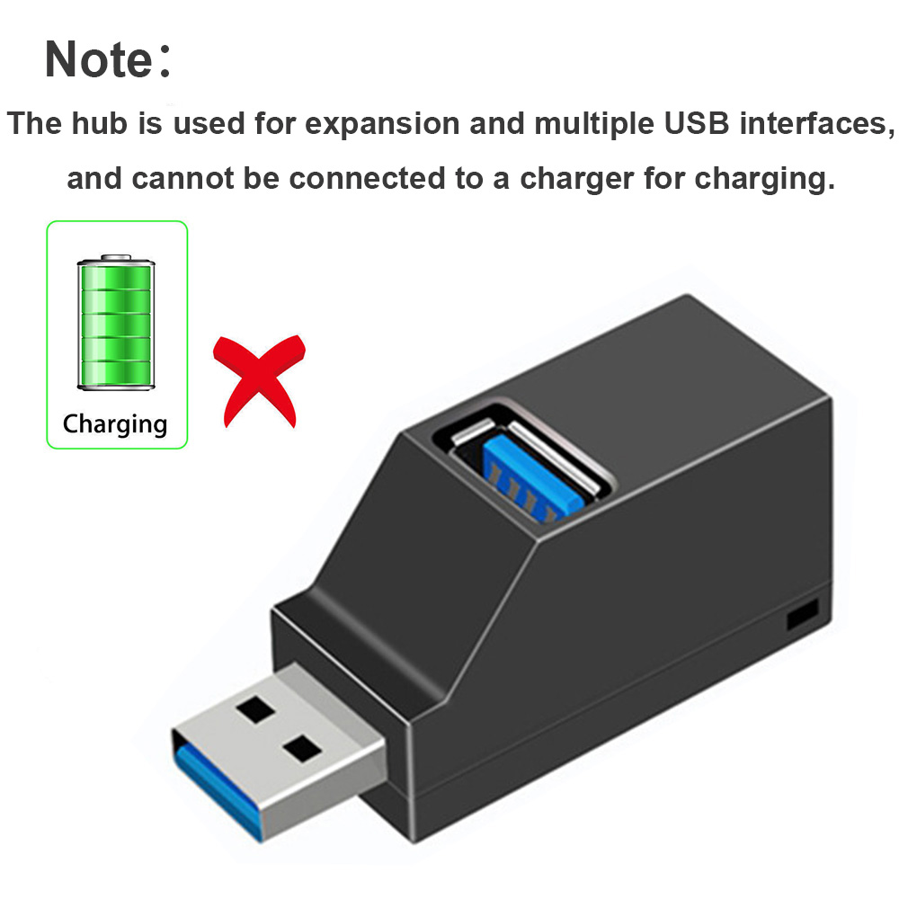 3-In-1 USB HUB USB 3.0 Adapter - Desk Setup Usb Hub ulasan dan harga