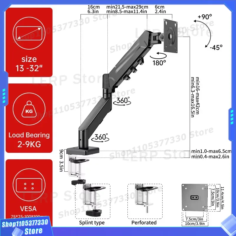 32 Inch Dual Monitor Stand Adj - Desk Setup Dual Monitor ulasan dan harga