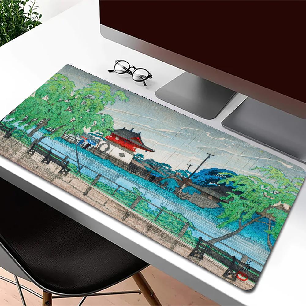 Rain at Pond Mousepad Speed Of - Desk Setup At Office ulasan dan harga