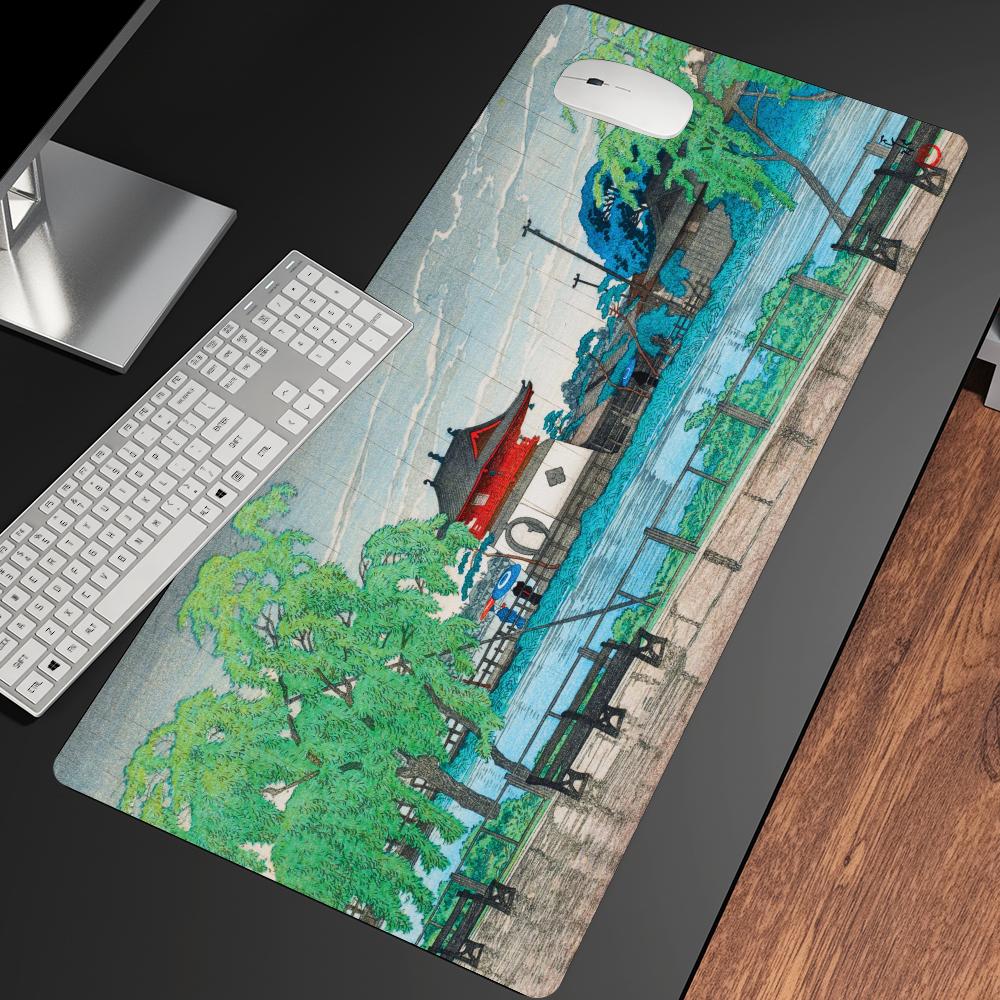 Rain at Pond Mousepad Speed Of - Desk Setup At Office ulasan dan harga