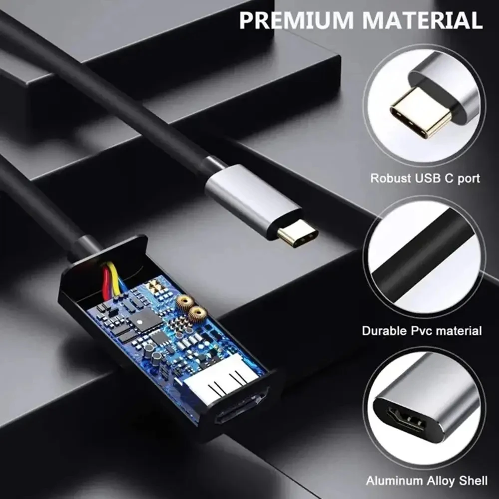 4K 60Hz  Type C to HDMI Adapte - Desk Setup Usb Hub ulasan dan harga