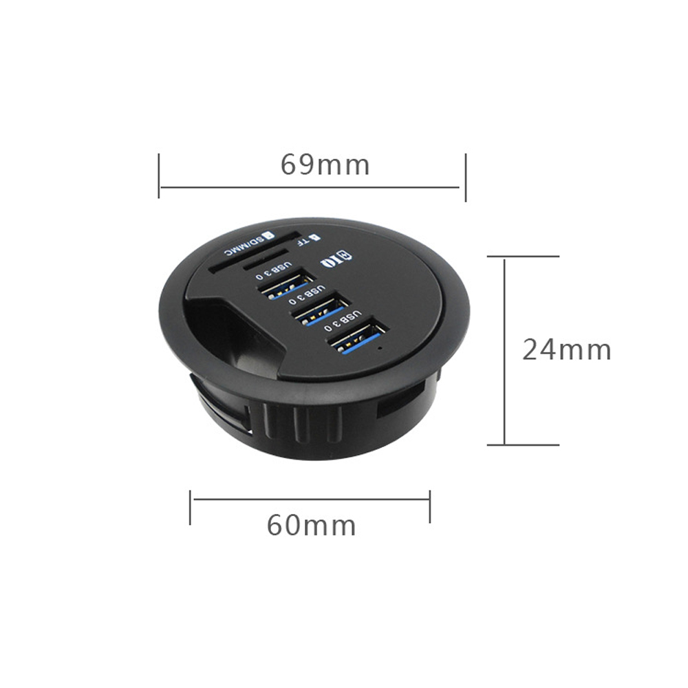 USB HUB Mount In Desk HUBs USB - Desk Setup Hub ulasan dan harga
