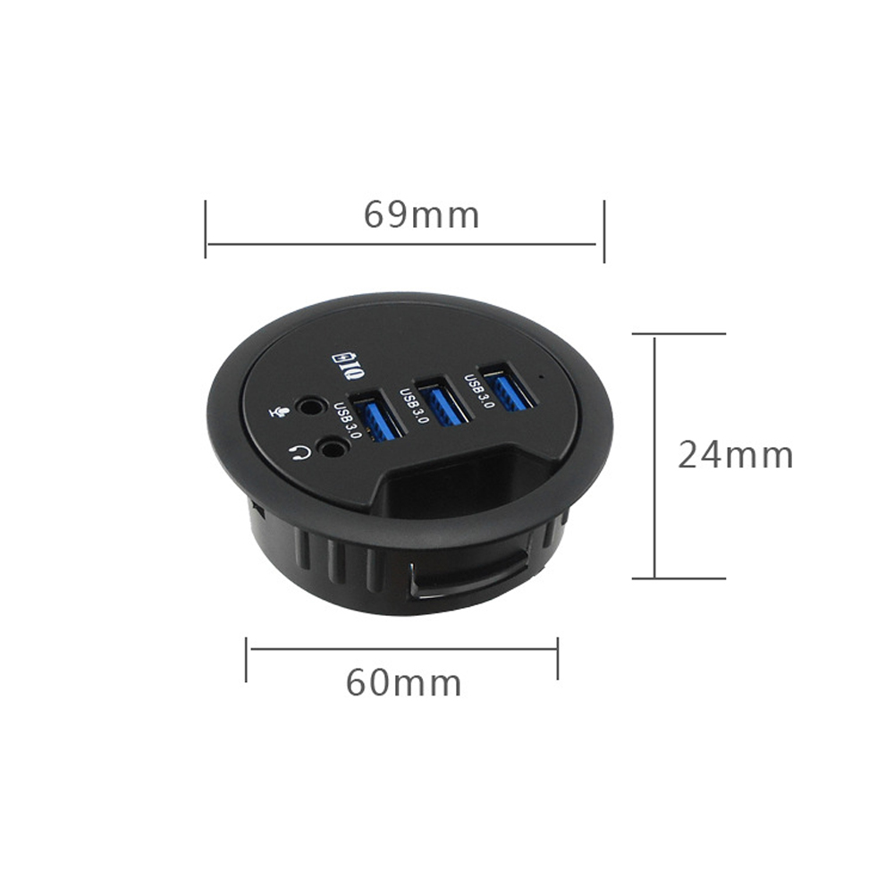 USB HUB Mount In Desk HUBs USB - Desk Setup Hub ulasan dan harga