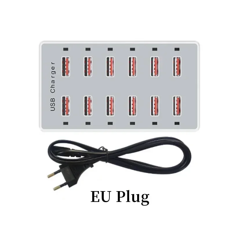 USB Charging Station 60W 12-Po - Desk Setup Hub ulasan dan harga