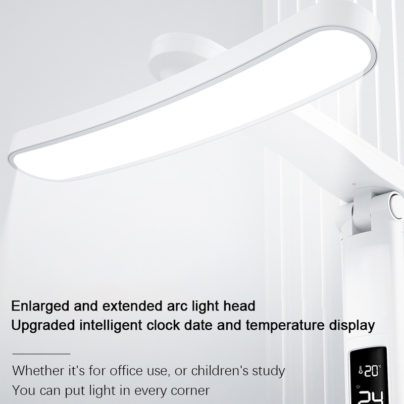 LED Clock Table Lamp USB Charg - Desk Setup Study ulasan dan harga