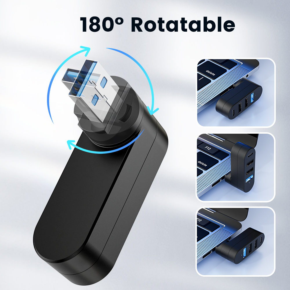USB Hub 3.0 Mini Splitter Box  - Desk Setup Usb Hub ulasan dan harga